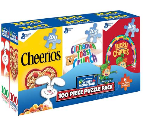 cereal box metal game piece|white mountain puzzles mini cereal.